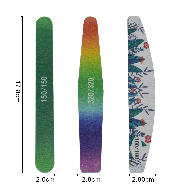 colorful printing nail file F